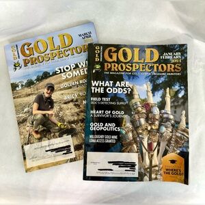 Gold Prospecting Magazine Set issues of Jan/ Feb 2024, March / April 2024